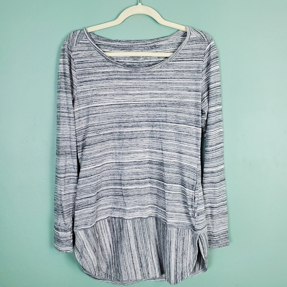 Toad&Co Tops - Toad & Co Imogene Gray Striped Gray Tunic Medium